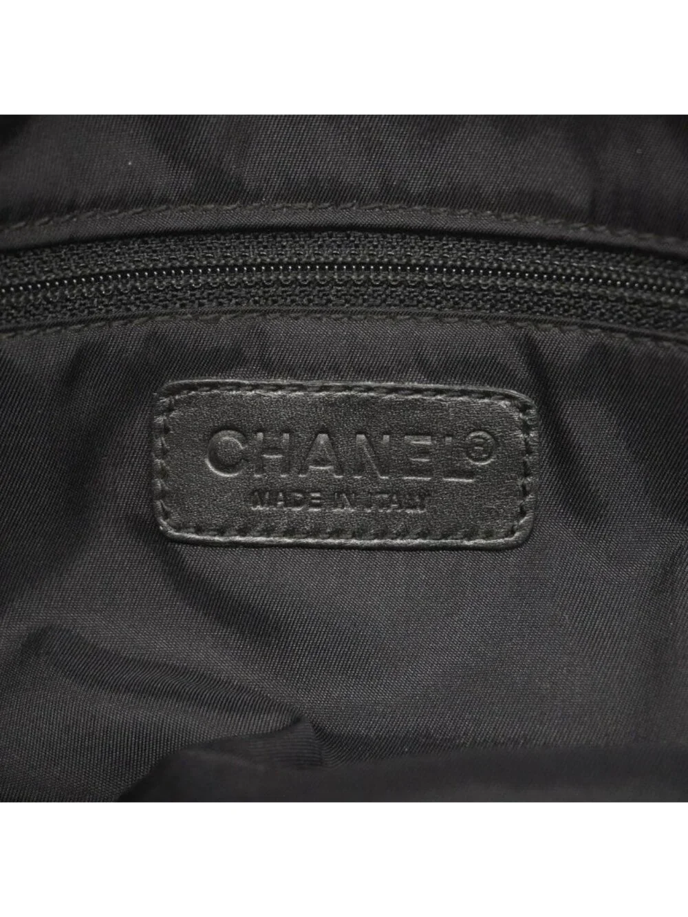 Chanel Handbag New Travel Nylon Black Silver